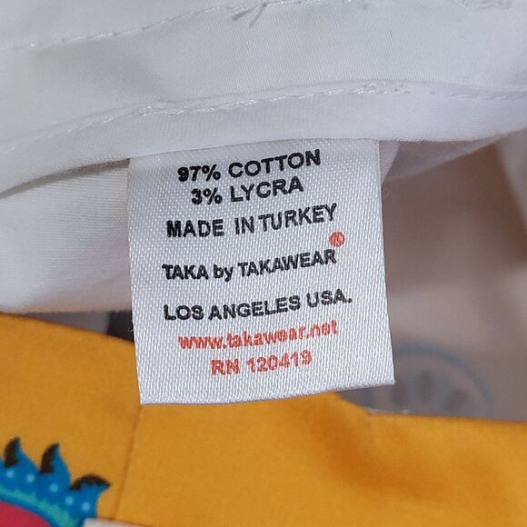 Taka Pants Womens S Paisley Pull On Artsy Boho Zipper Straight Leg Pockets Y2K - Picture 12 of 13